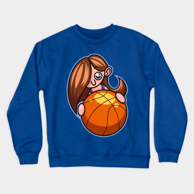 Basketball Player Crewneck Sweatshirt by ArtisticDyslexia